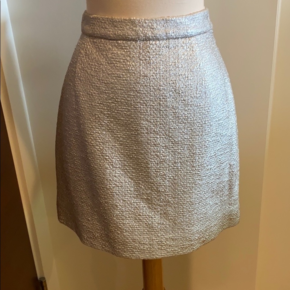 Carven silver skirt